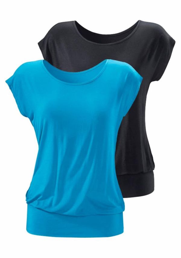 LASCANA LASCANA Тениска  синьо