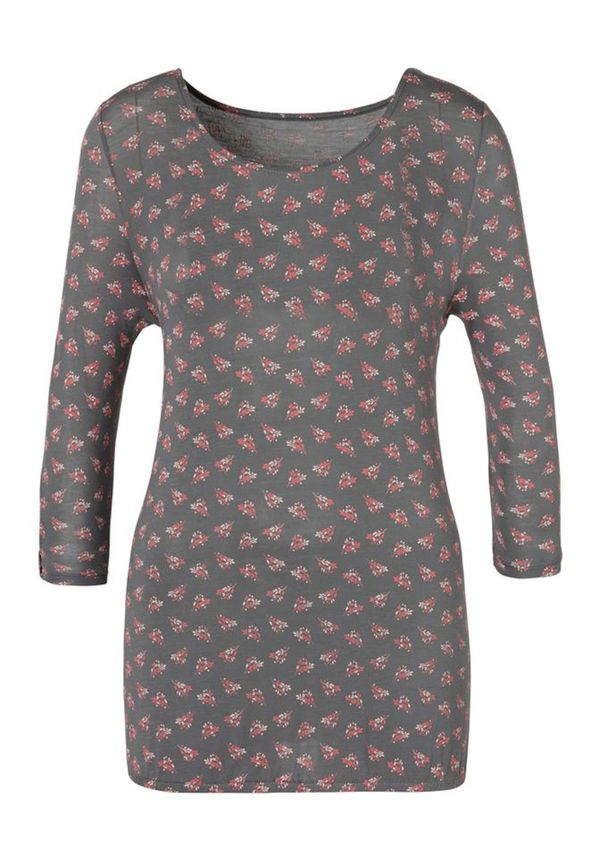 LASCANA LASCANA Тениска  сиво