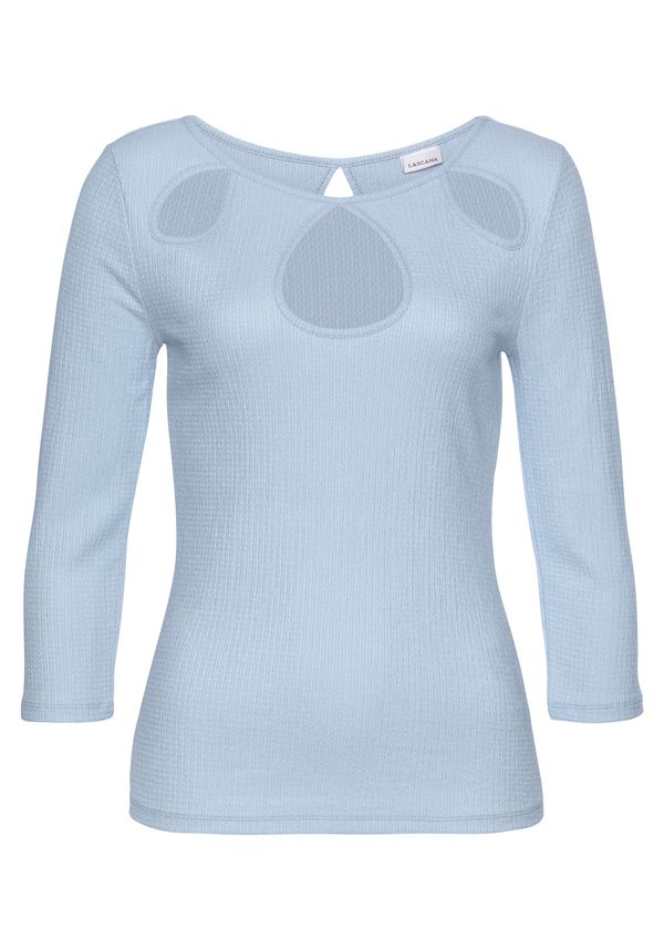 LASCANA LASCANA Тениска  светлосиньо
