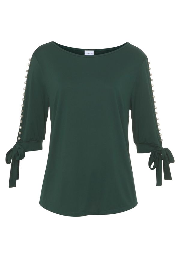 LASCANA LASCANA Тениска  тъмнозелено