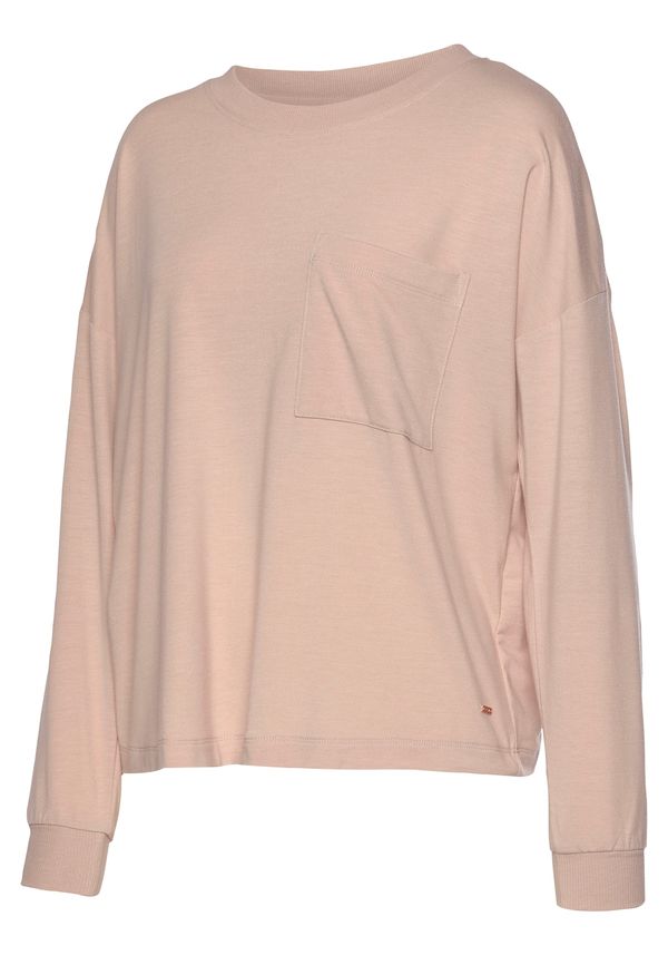 LASCANA LASCANA Тениска за спане  кайсия