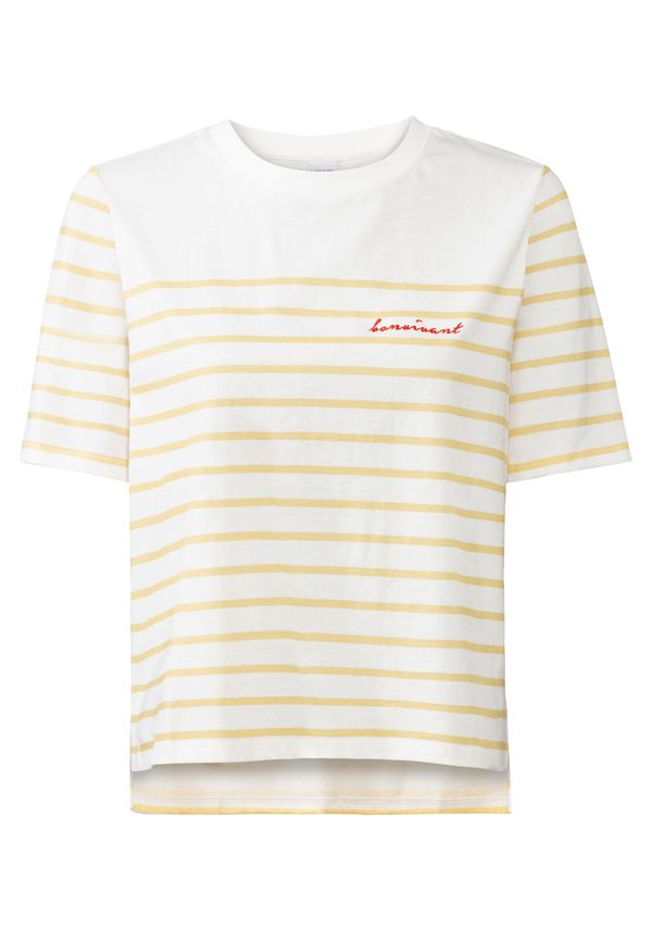 LASCANA LASCANA Тениска  жълто / червено / бяло