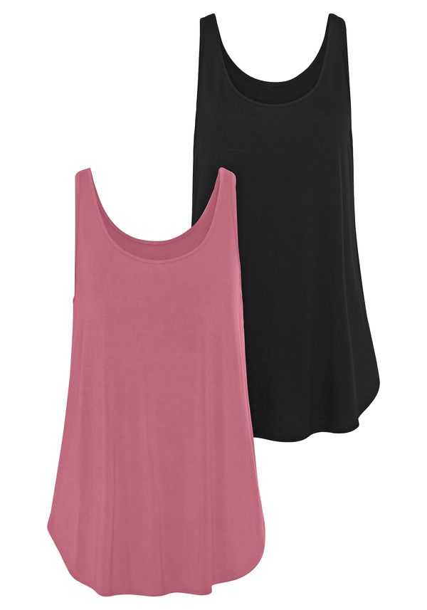 LASCANA LASCANA Топ  алено / черно