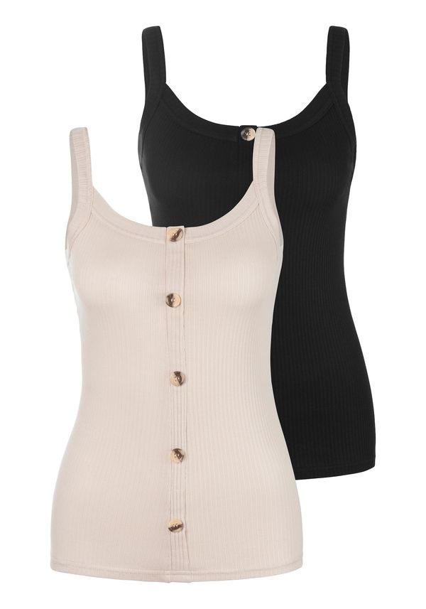 LASCANA LASCANA Топ  бежово / черно