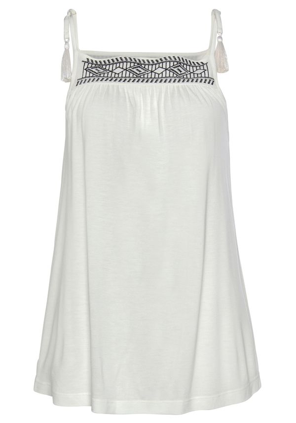 LASCANA LASCANA Топ  черно / бяло