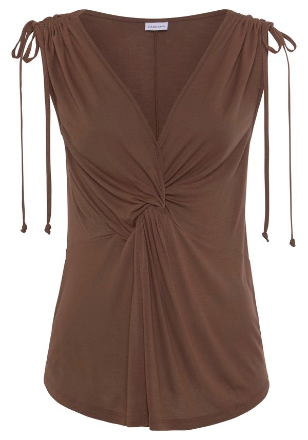 LASCANA LASCANA Топ  кафяво