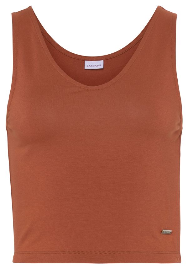 LASCANA LASCANA Топ  кафяво