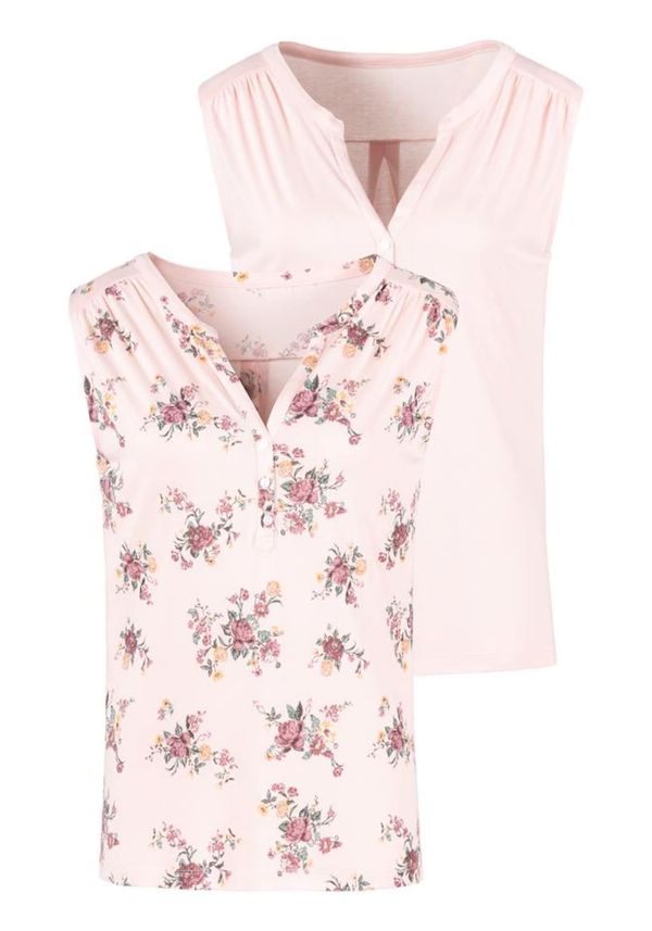 LASCANA LASCANA Топ  пъстро / бледорозово