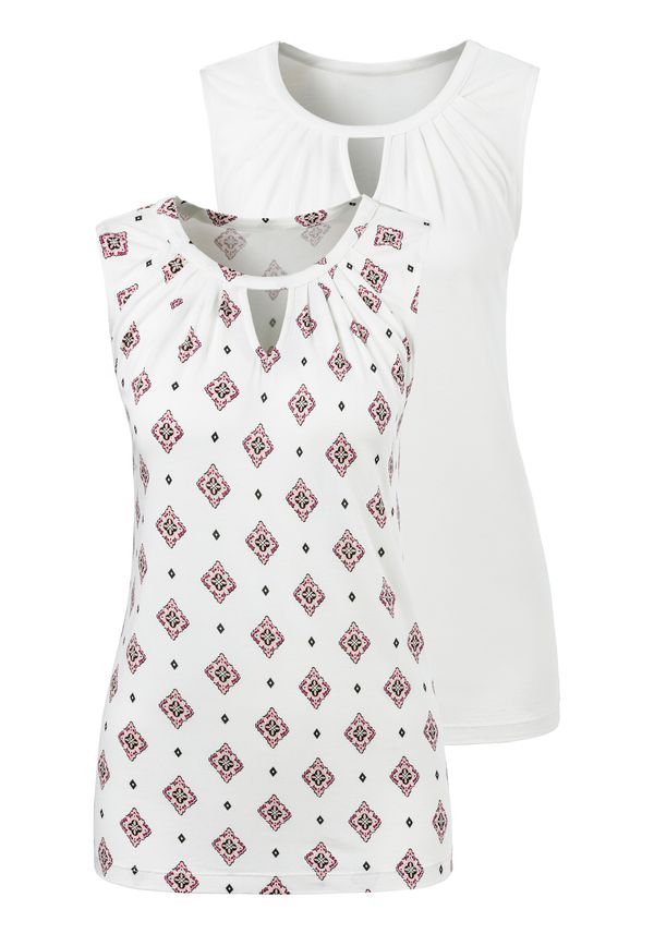LASCANA LASCANA Топ  пъстро / бяло