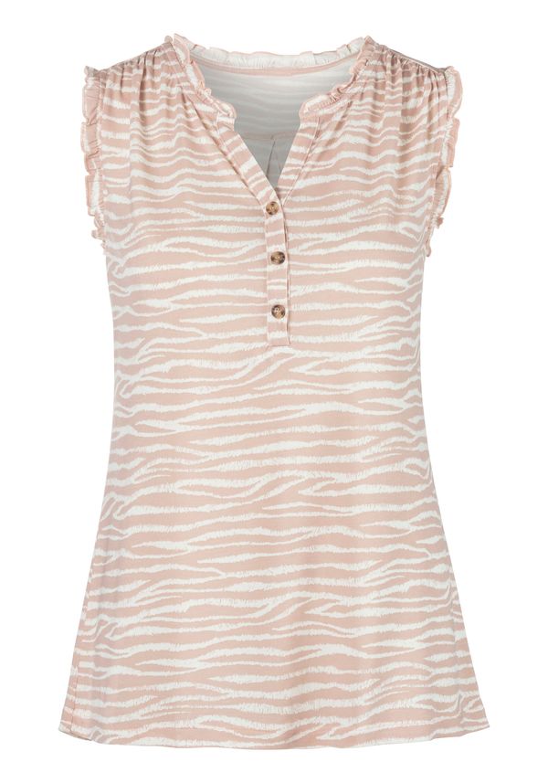 LASCANA LASCANA Топ  розово / бяло