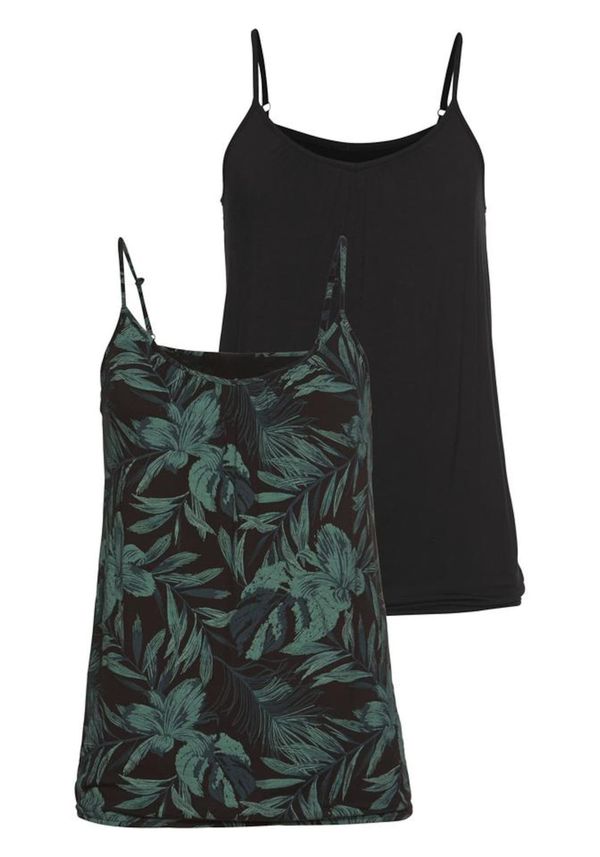 LASCANA LASCANA Топ  смарагдово зелено / черно