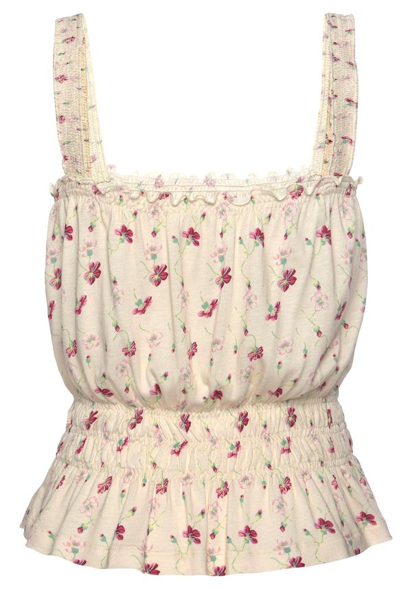 LASCANA LASCANA Топ  жълто / зелено / розово / бледорозово