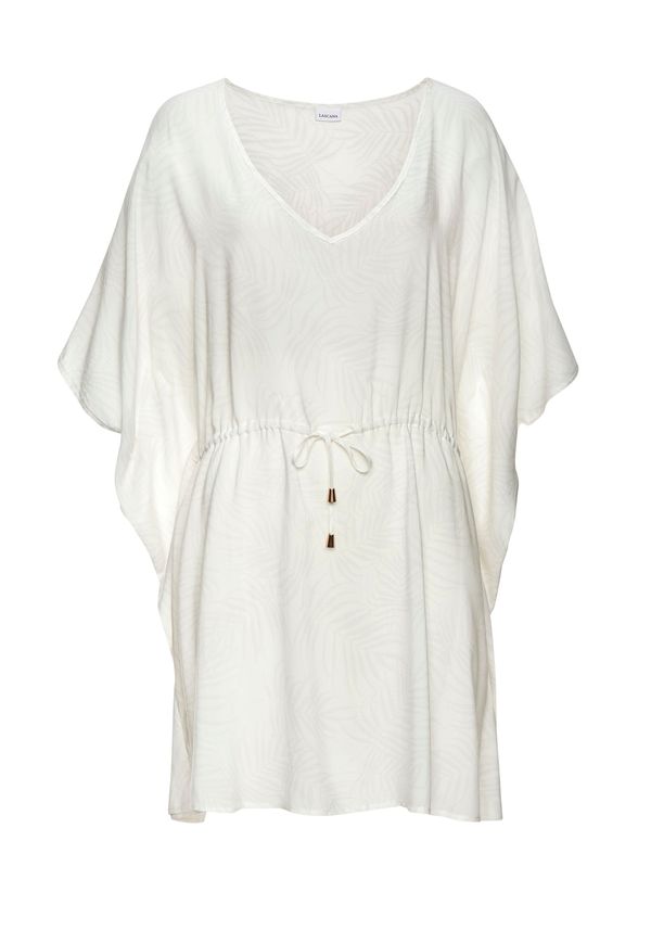 LASCANA LASCANA Туника  светлосиво / бяло