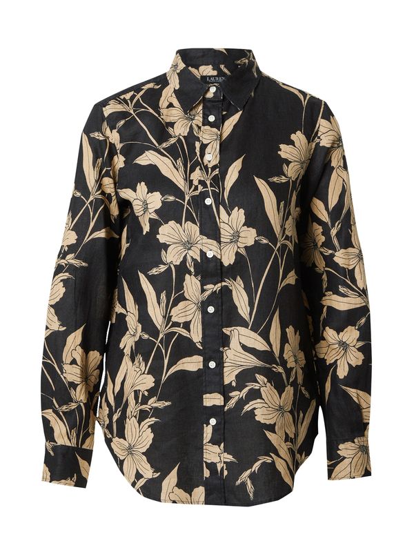 Lauren Ralph Lauren Lauren Ralph Lauren Блуза  бежово / черно