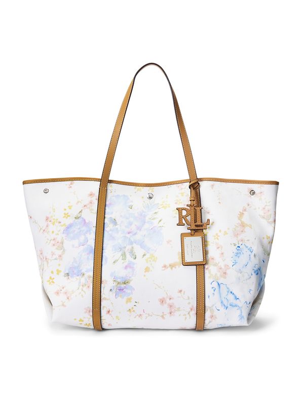 Lauren Ralph Lauren Lauren Ralph Lauren "Чанта тип ""Shopper""" 'EMERIE'  кремаво / светлосиньо / жълто / светлозелено