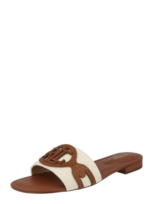 Lauren Ralph Lauren Lauren Ralph Lauren Чехли 'Alegra'  кремаво / кафяво / бяло