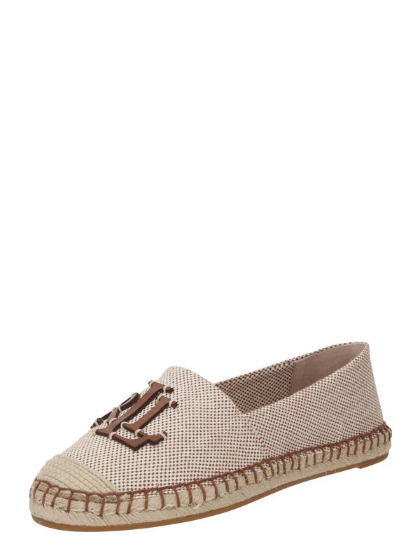 Lauren Ralph Lauren Lauren Ralph Lauren Еспадрили 'CAMERYN'  ръждиво кафяво / бяло