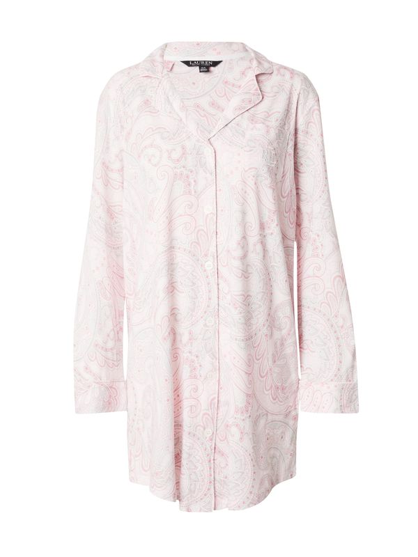 Lauren Ralph Lauren Lauren Ralph Lauren Нощница  сиво / розово / бледорозово / пастелно розово