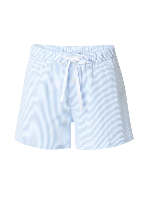 Lauren Ralph Lauren Lauren Ralph Lauren Панталон пижама  светлосиньо / бяло