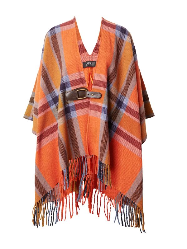 Lauren Ralph Lauren Lauren Ralph Lauren Пелерина 'ADRIANA'  светлосиньо / оранжево / бургундово червено