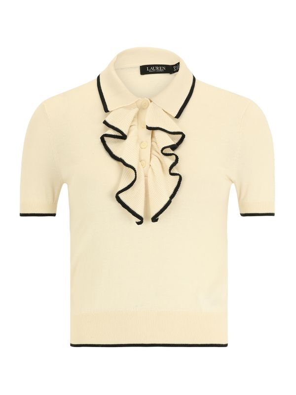 Lauren Ralph Lauren Petite Lauren Ralph Lauren Petite Пуловер  кремаво / черно