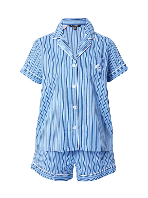 Lauren Ralph Lauren Lauren Ralph Lauren Пижама  нейви синьо / светлосиньо / мръсно бяло