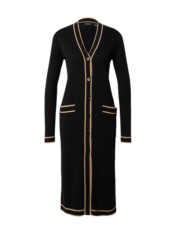 Lauren Ralph Lauren Lauren Ralph Lauren Плетено манто  светлокафяво / черно