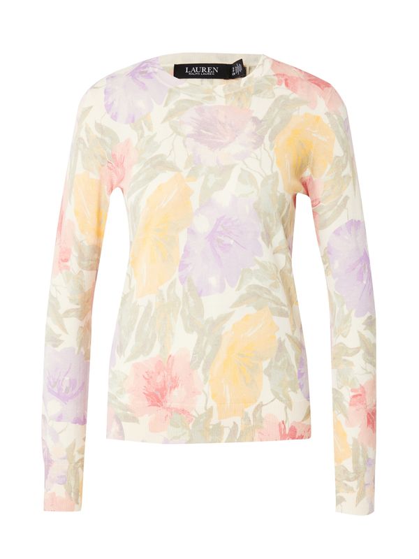 Lauren Ralph Lauren Lauren Ralph Lauren Пуловер 'SHAVONNE'  бежово / жълто / пастелно зелено / люляк