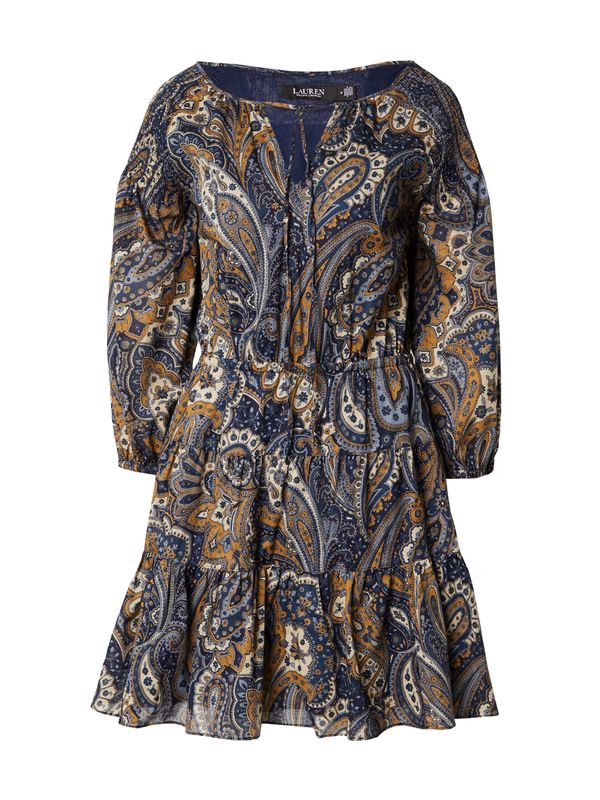 Lauren Ralph Lauren Lauren Ralph Lauren Рокля '80S'  бежово / нейви синьо / небесносиньо / сепия