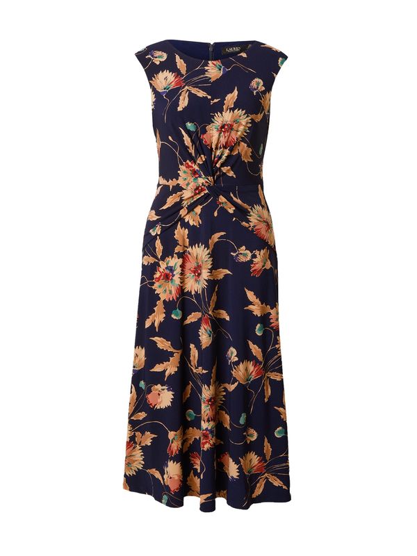 Lauren Ralph Lauren Lauren Ralph Lauren Рокля  бежово / тъмносиньо / зелено / черешово червено