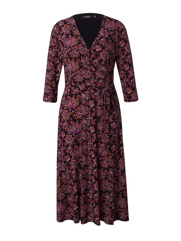 Lauren Ralph Lauren Lauren Ralph Lauren Рокля 'CARLYNA'  цвят "пясък" / неоноволилаво / алено / черно