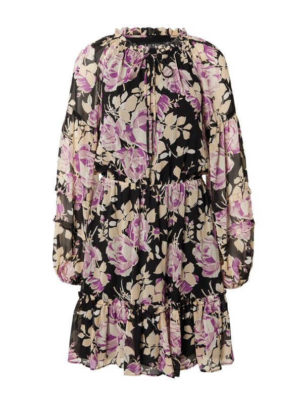 Lauren Ralph Lauren Lauren Ralph Lauren Рокля 'HEPZIBA'  жълто / лилав / светлолилаво / черно