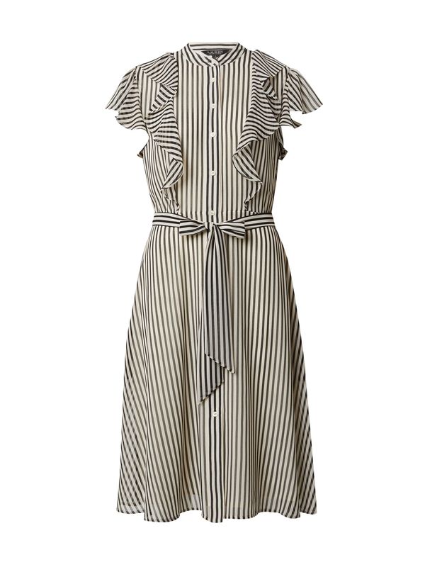 Lauren Ralph Lauren Lauren Ralph Lauren Рокля тип риза 'Tawrenna'  черно / мръсно бяло