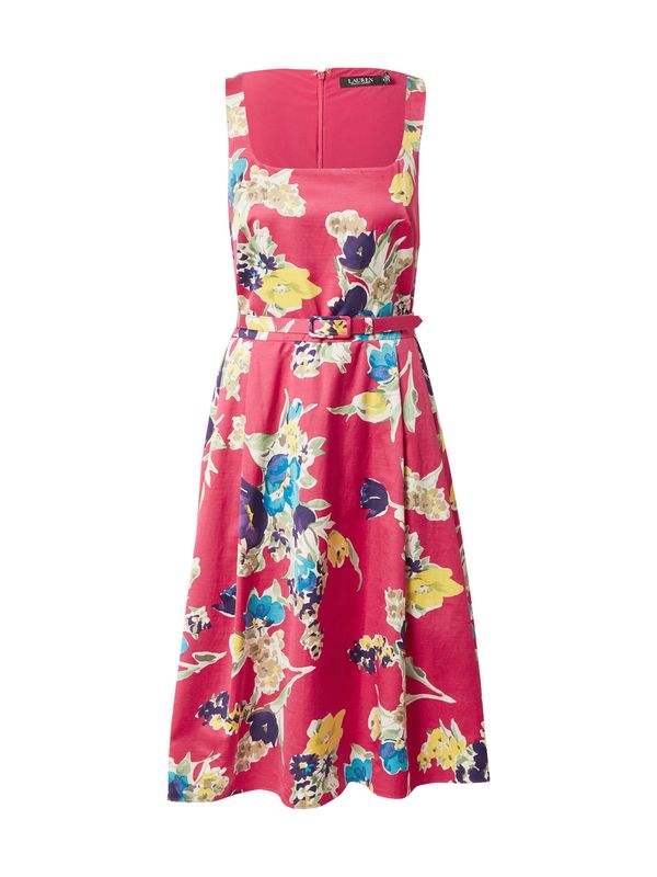 Lauren Ralph Lauren Lauren Ralph Lauren Рокля за коктейл 'HAVRAM'  синьо / жълто / розово