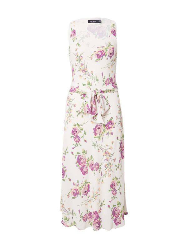 Lauren Ralph Lauren Lauren Ralph Lauren Рокля за коктейл 'ZAWATO'  кремаво / зелено / розово / бледорозово