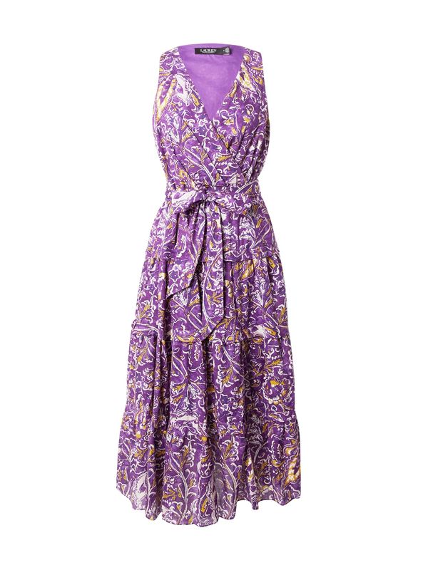 Lauren Ralph Lauren Lauren Ralph Lauren Рокля  жълто / светлолилаво / тъмнолилаво / бяло