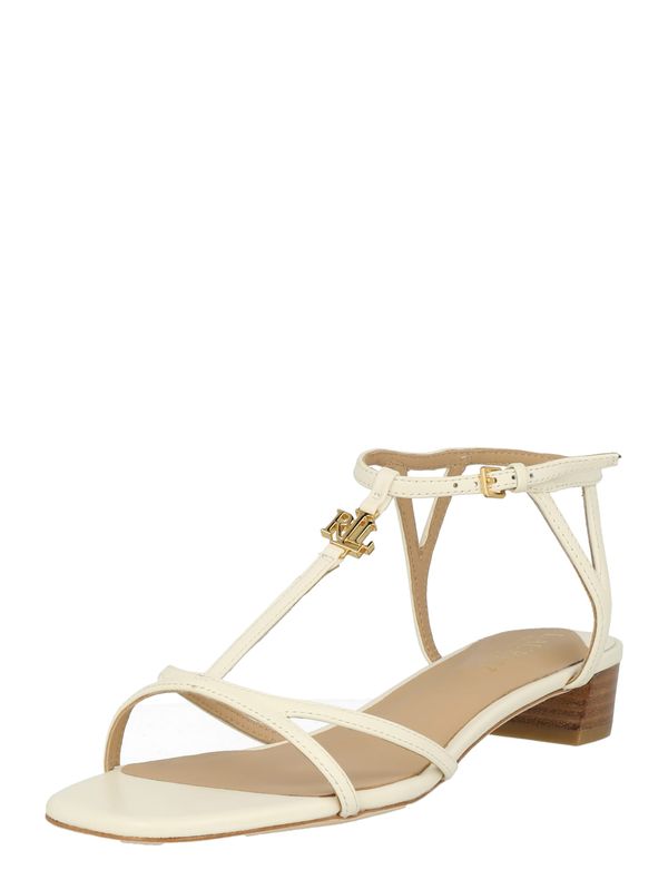Lauren Ralph Lauren Lauren Ralph Lauren Сандали с каишка 'FALLON'  бежово / злато