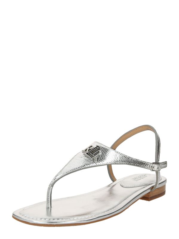 Lauren Ralph Lauren Lauren Ralph Lauren Сандали с разделител за пръстите 'ELLINGTON'  сребърно