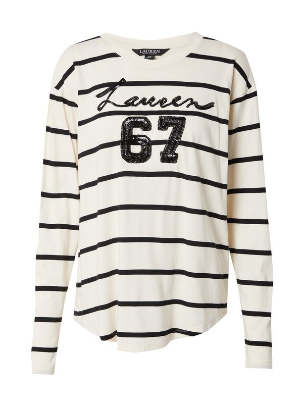 Lauren Ralph Lauren Lauren Ralph Lauren Тениска 'BELKIS'  слонова кост / черно