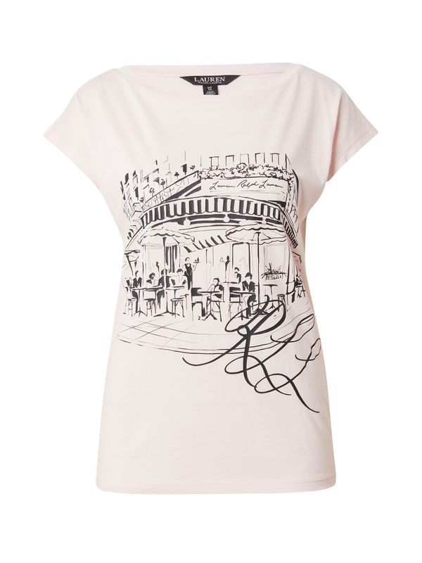 Lauren Ralph Lauren Lauren Ralph Lauren Тениска 'GRIETA'  бежово / черно