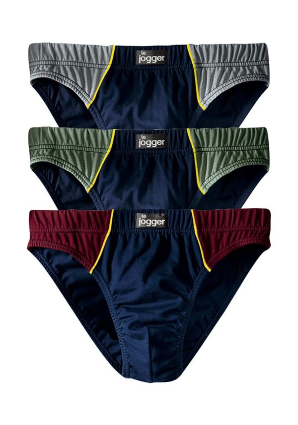 LE JOGGER LE JOGGER Слип  морскосиньо / светлосиньо / зелено / червено