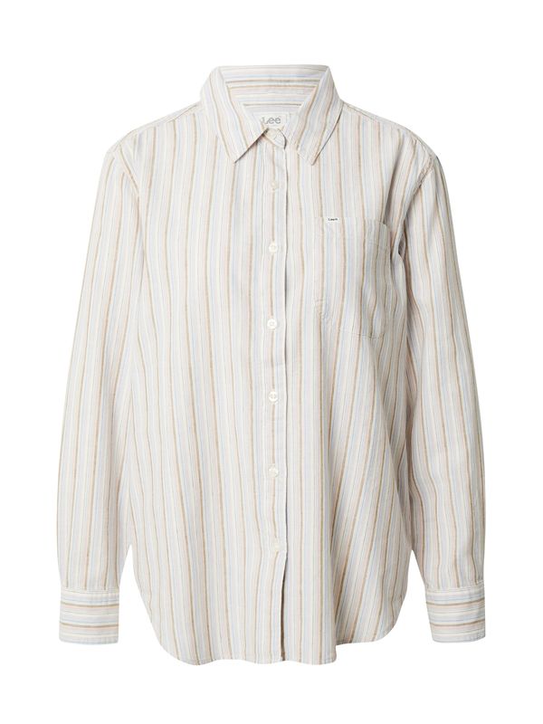 Lee Lee Блуза 'ALL PURPOSE'  светлосиньо / сиво-бежово / бледорозово / бяло