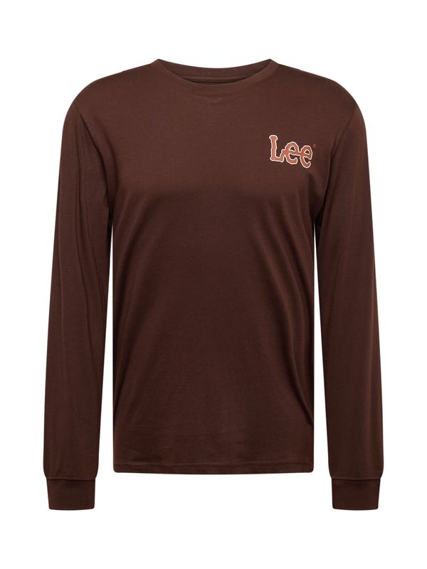 Lee Lee Тениска 'ESSENTIAL'  светлокафяво / тъмнокафяво / бяло