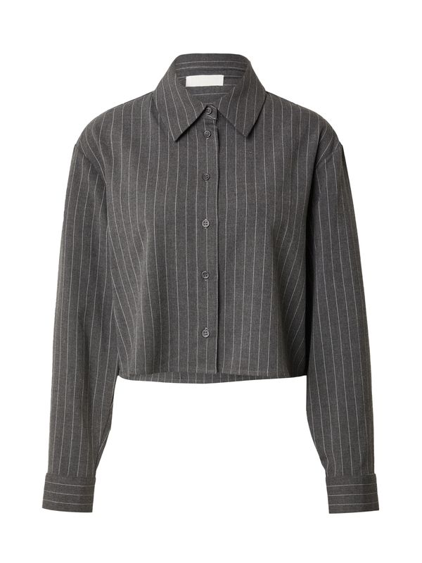 LeGer by Lena Gercke LeGer by Lena Gercke Блуза 'Aurea'  тъмносиво / бяло