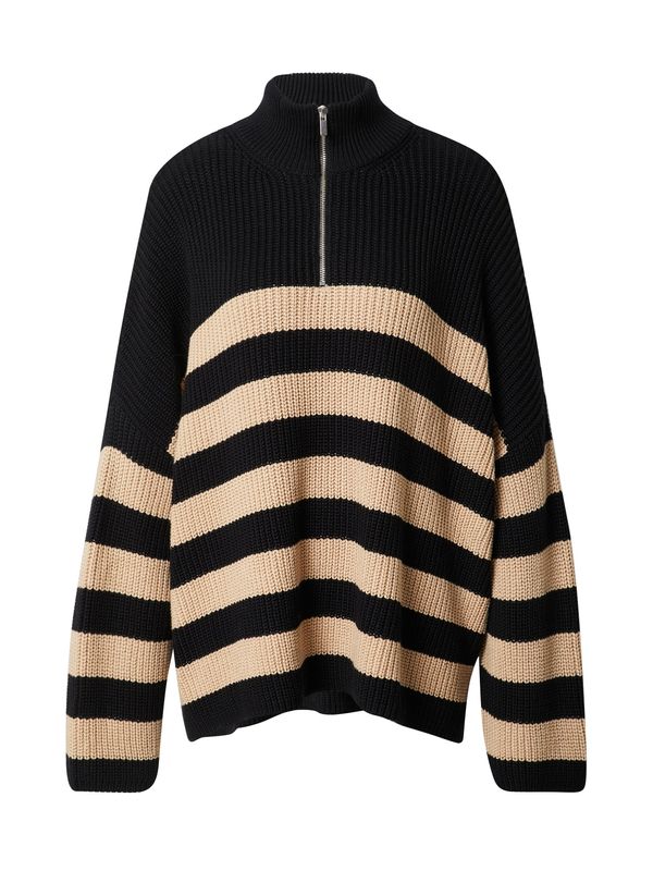 LeGer by Lena Gercke LeGer by Lena Gercke Пуловер 'Greta'  бежово / черно