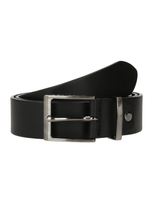 Les Deux Les Deux Колан 'Walker'  черно / сребърно