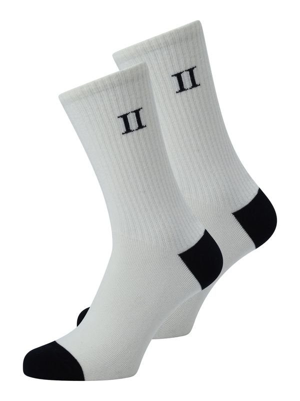 Les Deux Les Deux Къси чорапи 'William'  черно / мръсно бяло