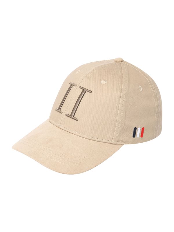 Les Deux Les Deux Шапка с козирка  цвят "пясък" / таупе сиво / червено / бяло