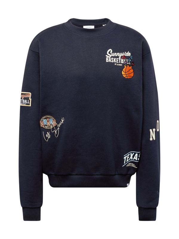 Les Deux Les Deux Суичър 'Route'  тъмносиньо / оранжево / червено / бяло