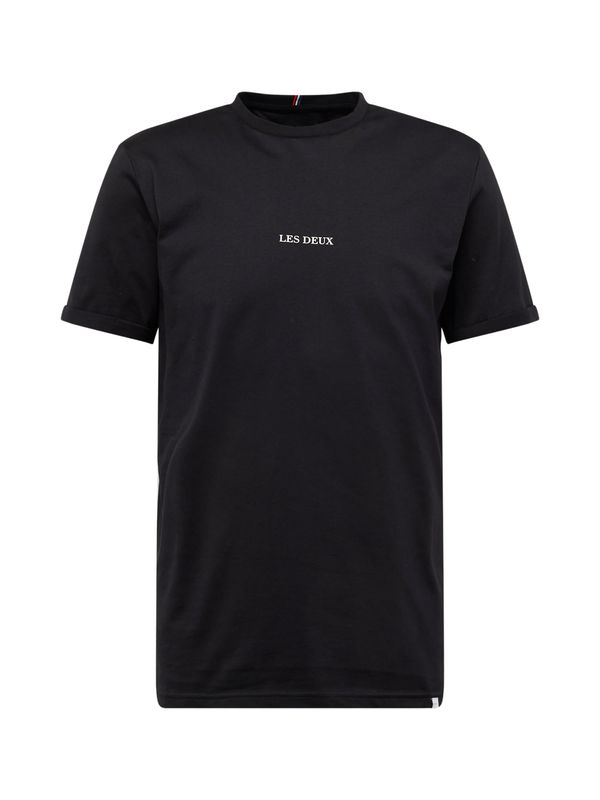 Les Deux Les Deux Тениска 'Lens'  черно / бяло